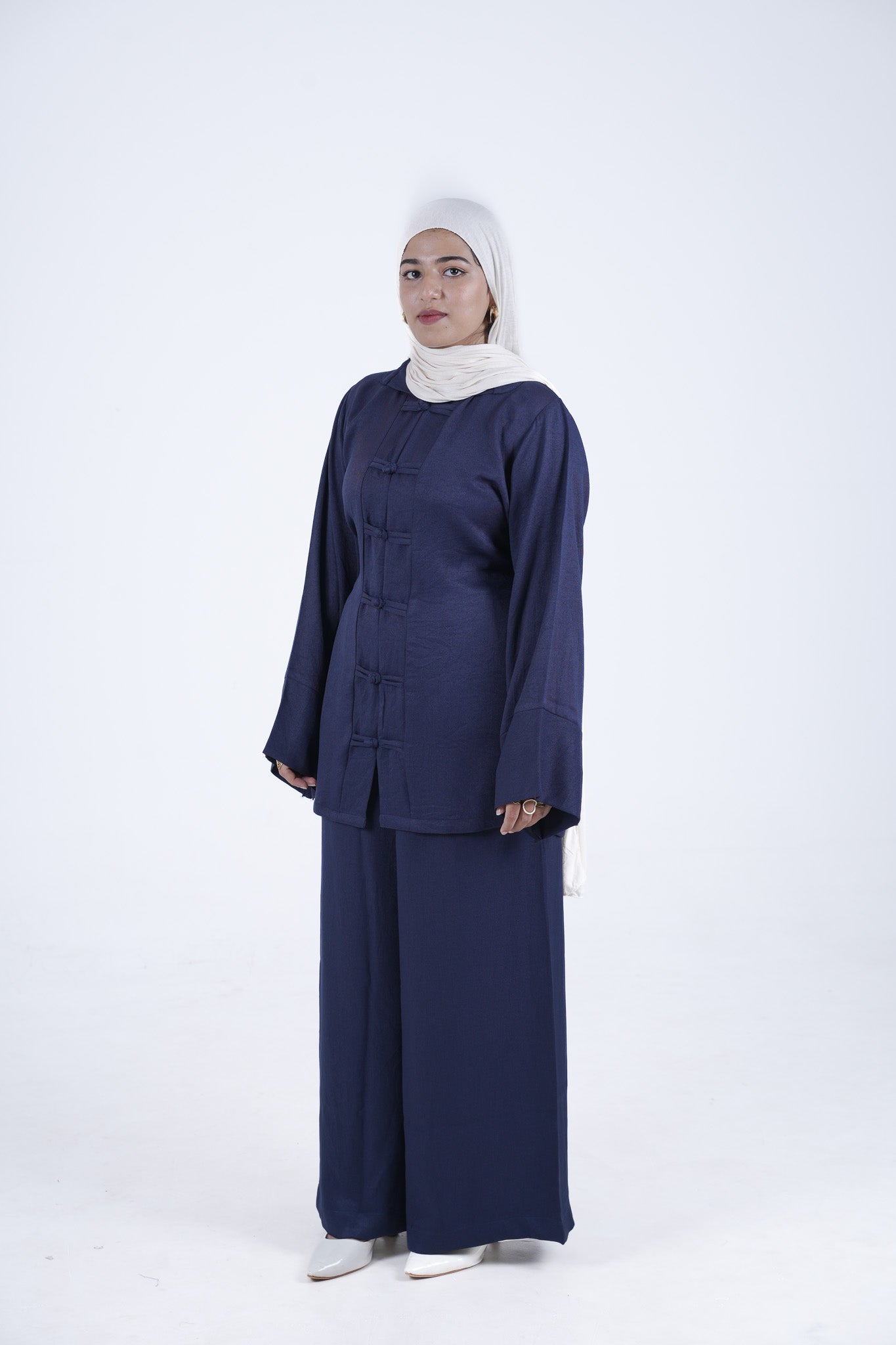 Lune Knot Coord Set - Navy Blue