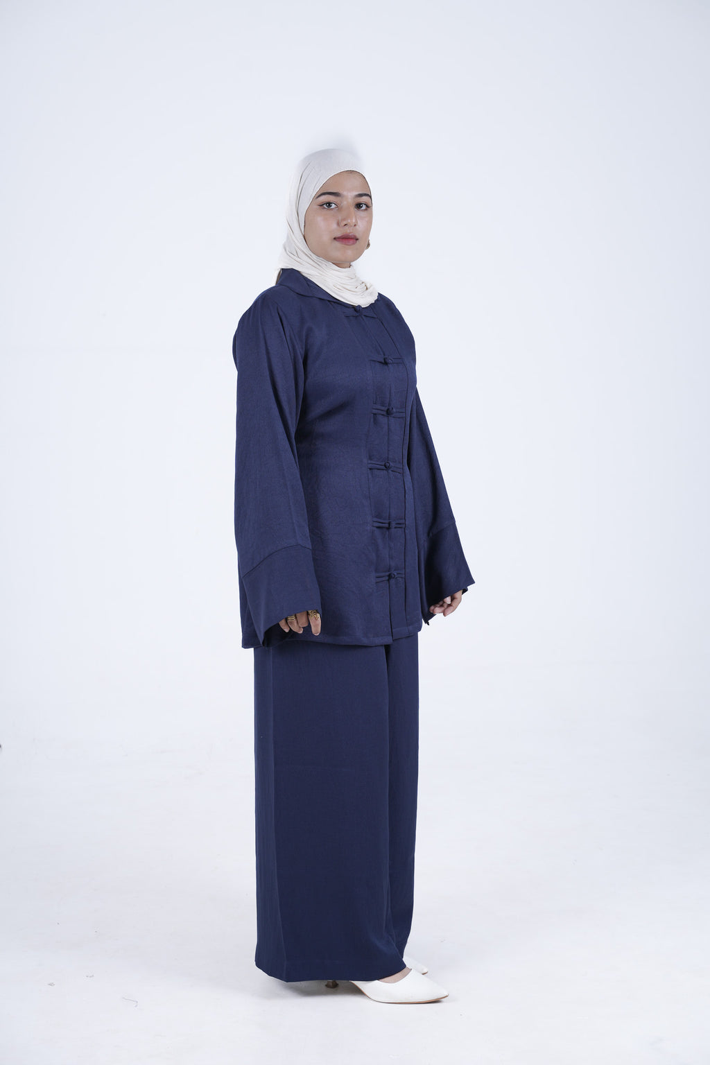 Lune Knot Coord Set - Navy Blue