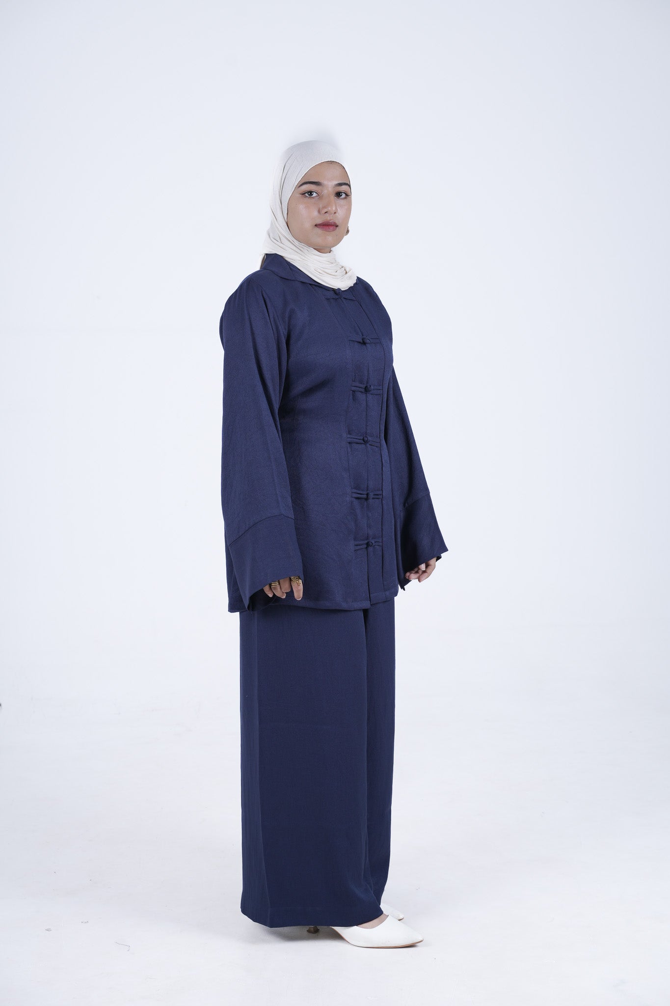 Lune Knot Coord Set - Navy Blue