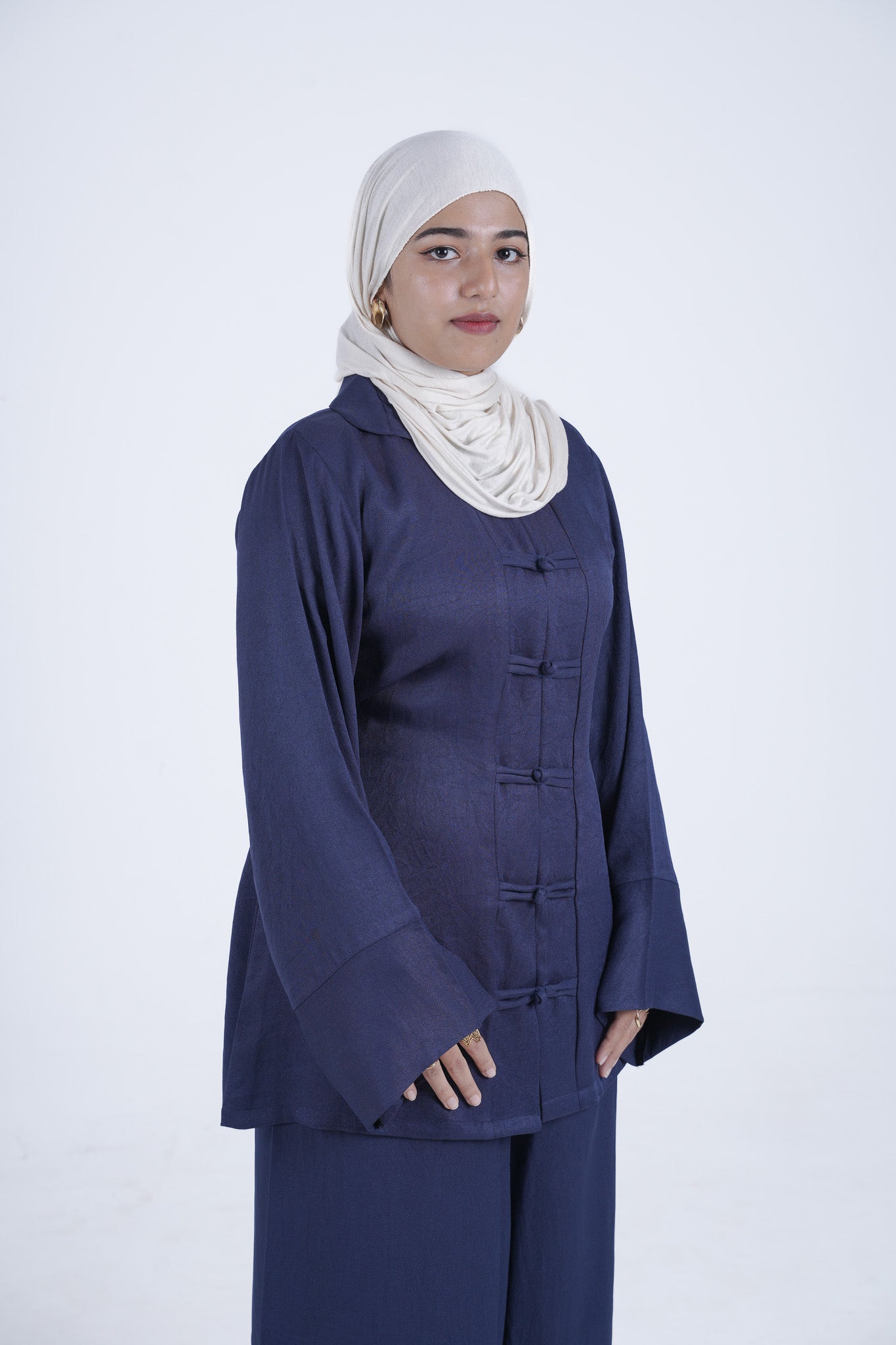 Lune Knot Coord Set - Navy Blue