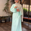 Striped Modest corset - Green
